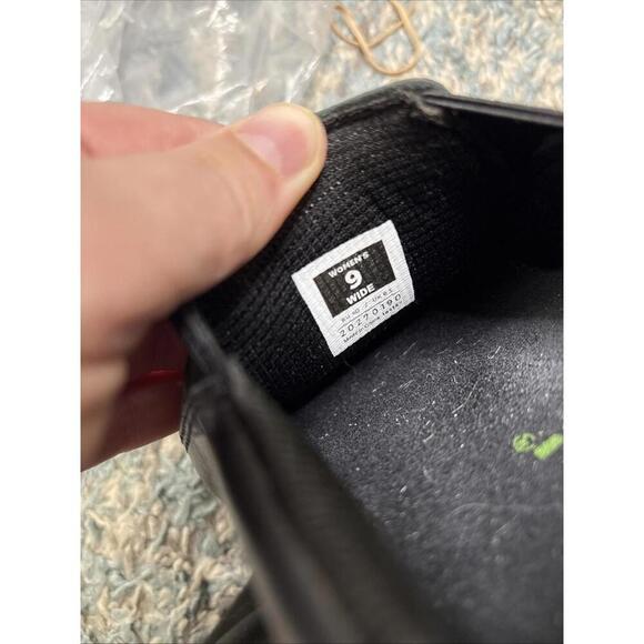 Kuru Shoes Womens 9 Wide Kivi Slip On Comfort Leather Casual Closed Toe Black - Picture 10 of 13